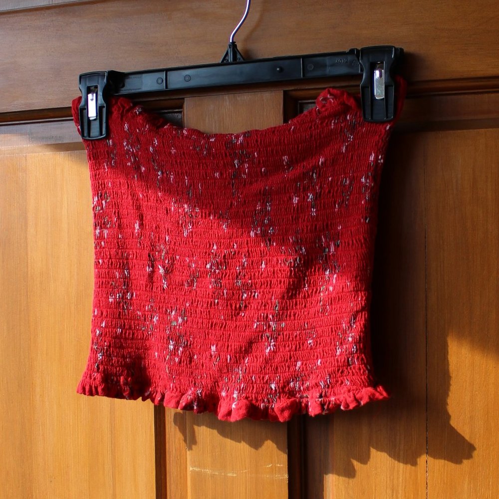 Floral cropped tube top